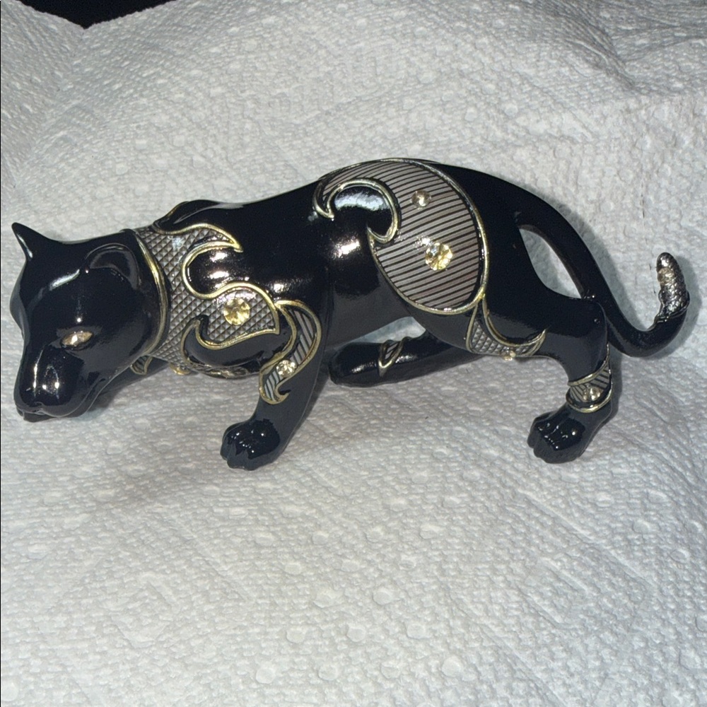 The Hamilton Collection Black Panther Figurine.